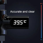 BD-LS-01 Baby-Dusche 360 Grad drehbares LED-Display passives Wasserthermometer, erste Generation