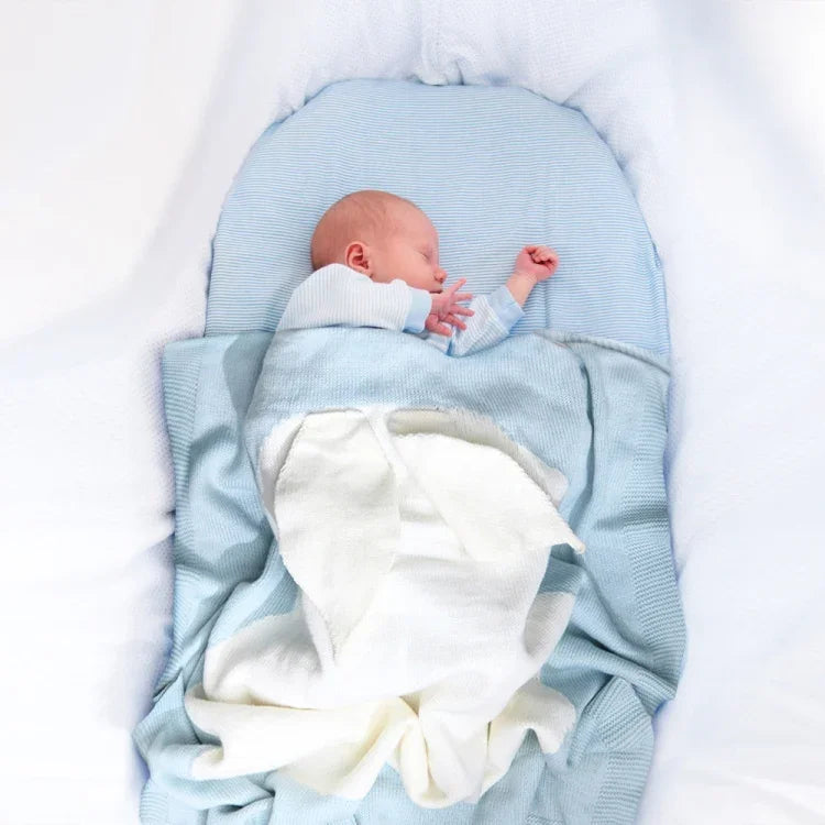 Kaninchenmuster Stereoskopische Ohren Baby-Strickdecke, Kaninchenmuster