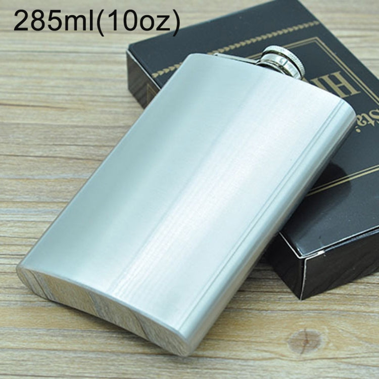 285ml (10oz) Outdoor Sports Handy Home Travel Wild Edelstahl Tragbarer Flachmann (ohne kleinen Trichter) (Silber 285ml (10oz)), 285ml (10oz)
