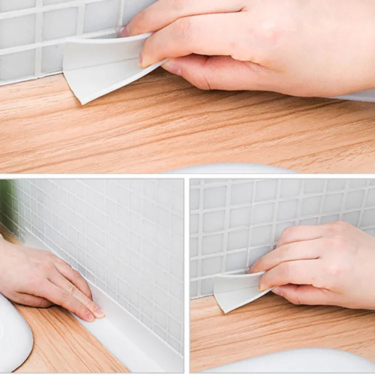 PVC Küche und Bad wasserdichtes und schimmelresistentes Band, Größe: 38 mm x 3,2 m