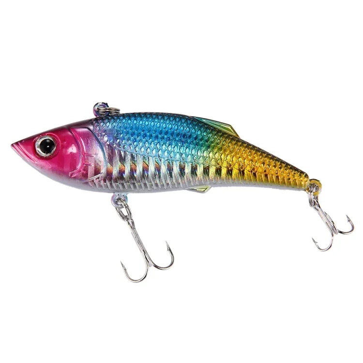 Farbige Beschichtung aus Kunststoff, künstliche Angelköder, schwimmender Topwater-Popper-Köder, erzeugt Wasswellen, Kletterangelköder mit Haken, Länge: 7,5 cm, 7,5 cm