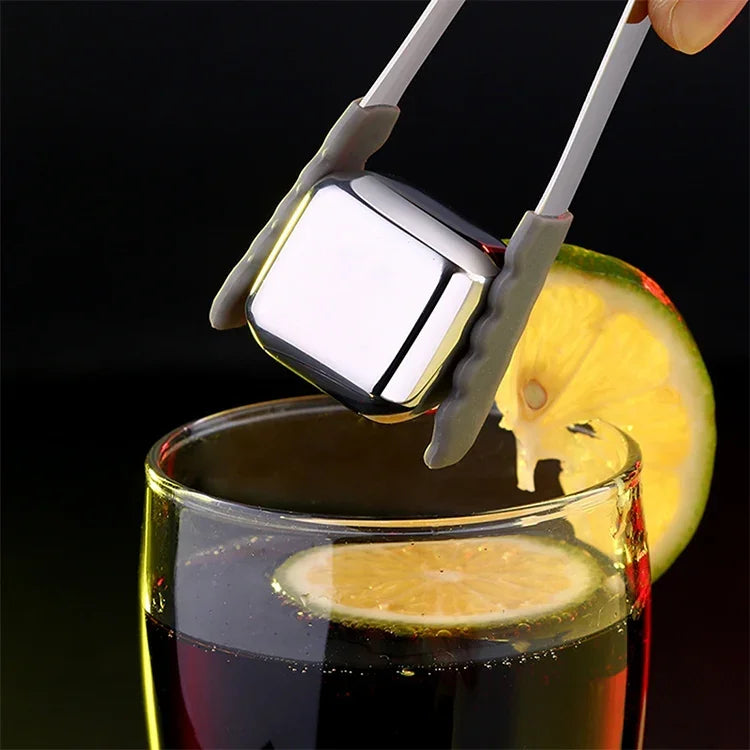 Edelstahl Kühlende Wiederverwendbare Eiswürfel für Whisky, Wodka, Liköre, 1 Stk.