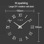 40 Zoll kreative Wohnzimmer dekorative Wanduhr mit Ticken