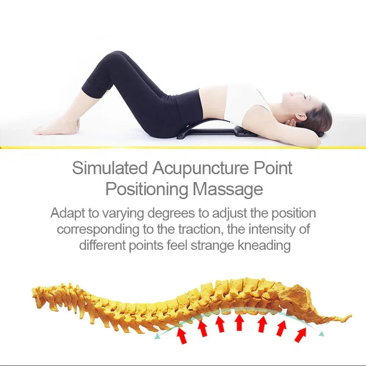 Magnetfeldtherapie mit 18 Magneten, Wirbelsäulenstreckung, Stabilisierung, Lendenwirbelsäulentraktion und Taillenmassagegerät