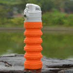 500 ml Outdoor Reise Silikon faltbarer Wasserkocher Teleskop Tasse Sport Trinkflasche