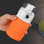 500 ml Outdoor Reise Silikon faltbarer Wasserkocher Teleskop Tasse Sport Trinkflasche