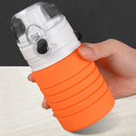 500 ml Outdoor Reise Silikon faltbarer Wasserkocher Teleskop Tasse Sport Trinkflasche