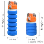 500 ml Outdoor Reise Silikon faltbarer Wasserkocher Teleskop Tasse Sport Trinkflasche