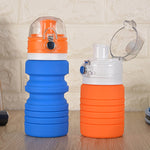 500 ml Outdoor Reise Silikon faltbarer Wasserkocher Teleskop Tasse Sport Trinkflasche