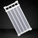 Wardrobe Storage Layered Baffle Cabinet Shelf Dormitory Partition Cupboard Partition Board, Width: 24cm, Stretch Range: 38-55cm, Stretch Range:38-55cm