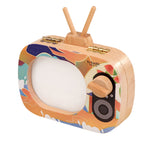 Kreatives Holz-Kinder-TV-Set, Milchzahn-Aufbewahrungsbox, Babyzähne-Zahndose, HC2008A, HC2008B, HC2008C