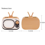 Kreatives Holz-Kinder-TV-Set, Milchzahn-Aufbewahrungsbox, Babyzähne-Zahndose, HC2008A, HC2008B, HC2008C