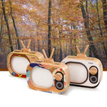 Kreatives Holz-Kinder-TV-Set, Milchzahn-Aufbewahrungsbox, Babyzähne-Zahndose, HC2008A, HC2008B, HC2008C