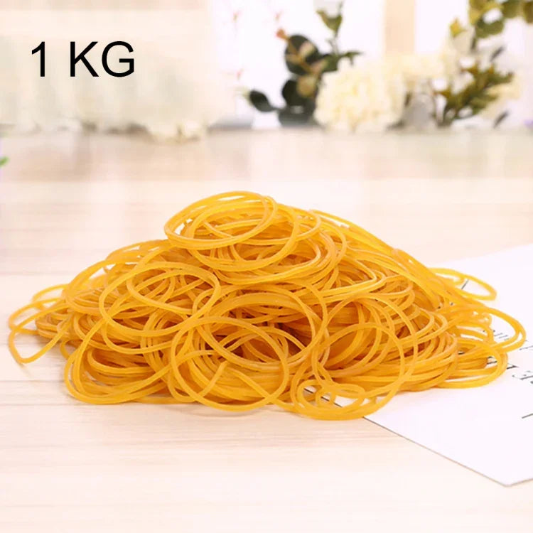 Gelbe stabile, dehnbare Gummibänder für Schule, Bürobedarf, Schreibwaren, 1 kg pro Beutel, Gelb
