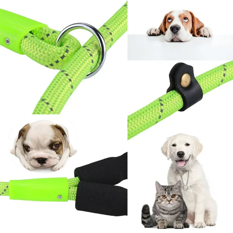 Hundetrainingsseil mit Reflektorlicht und robustem Griff