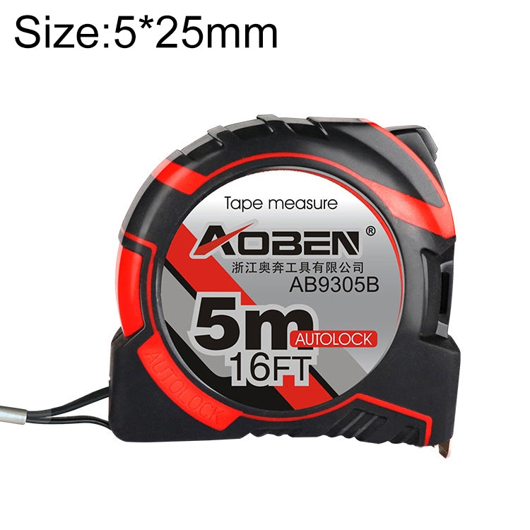 Aoben Rollbandmaß, einziehbares Maßband, tragbares Zugmaßband, Mini-Maßband, Länge: 5 m, Breite: 25 mm, Länge: 5 m, Breite: 25 mm