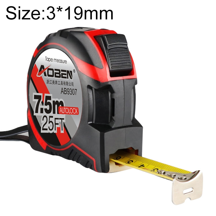 Aoben Rollmaßband tragbar, Mini-Maßband, Länge: 7,5 m, Breite: 25 mm