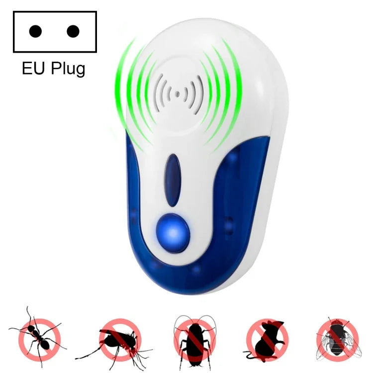4W elektronischer Ultraschall Mücken-, Ratten-, Mäuse-, Kakerlaken-, Insekten- und Schädlingsvertreiber, AC 90-250V, 109 EU Stecker, 109 UK Stecker