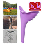 Tragbares Damen-Urinal Uriniergerät Toilette Silikon Urin Pinkel Trichter Camping Reise, zufällige Farbauswahl, Toiletten Notfallwerkzeuge