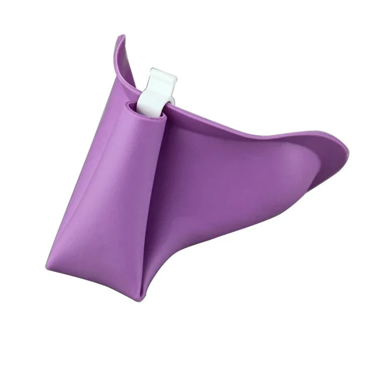 Tragbares Damen-Urinal Uriniergerät Toilette Silikon Urin Pinkel Trichter Camping Reise, zufällige Farbauswahl, Toiletten Notfallwerkzeuge