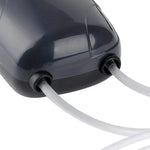 RS-390 220V 5W Doppelausgang Einstellbare Durchflussrate Leise Aquarienluftpumpe Fischbecken-Sauerstoffluftpumpe, 5W