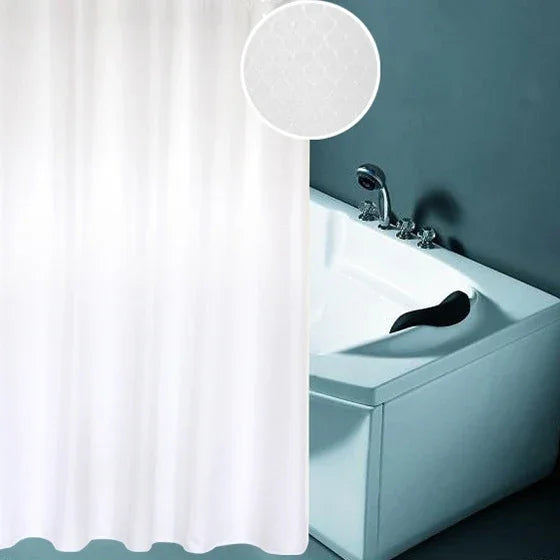 Verdickter, wasserdichter und schimmelfester Duschvorhang mit Wabenstruktur aus Polyestergewebe, Badezimmervorhänge, Größe: 200 * 220 cm, Größe: 200 * 220 cm