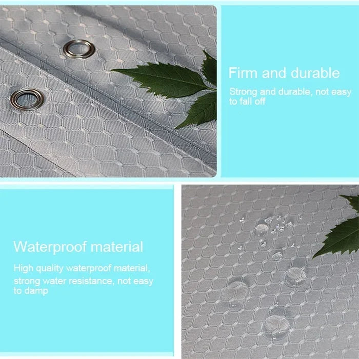 Thickening Waterproof And Mildew Curtain Honeycomb Texture Polyester Cloth Shower Curtain Bathroom Curtains,Size:240*200cm, Size:240*200cm
