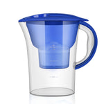 1,3-Liter tragbare Kaltwasserflasche mit Aktivkohlefilter für zu Hause, 1,3 l (Blau)