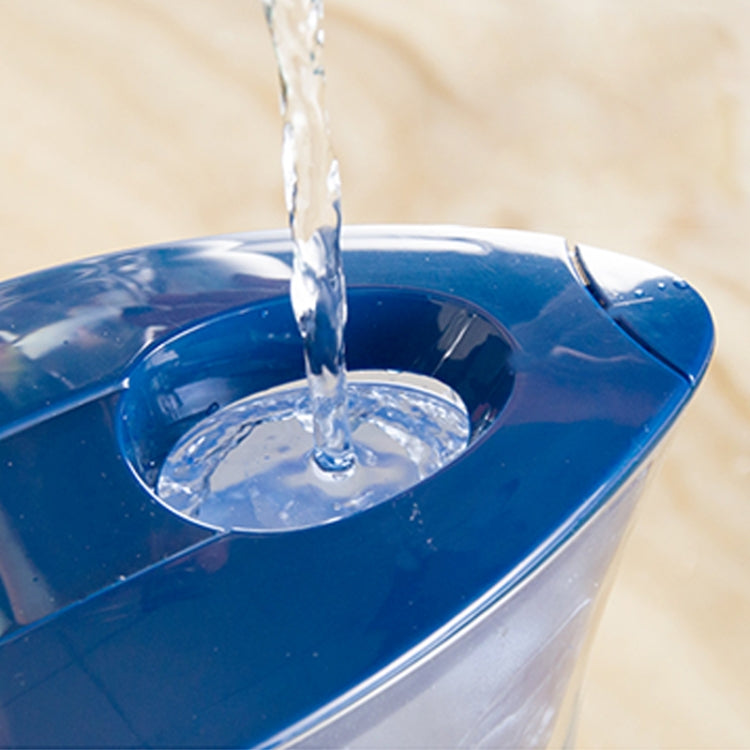 1,3-Liter tragbare Kaltwasserflasche mit Aktivkohlefilter für zu Hause, 1,3 l (Blau)