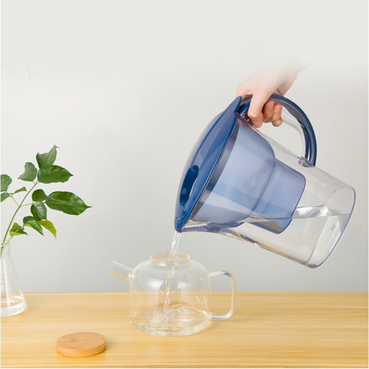1,3-Liter tragbare Kaltwasserflasche mit Aktivkohlefilter für zu Hause, 1,3 l (Blau)