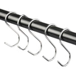 10 Stück 2,5 mm multifunktionale S-förmige Edelstahlhaken, Länge: 5,5 cm, 5,5 cm