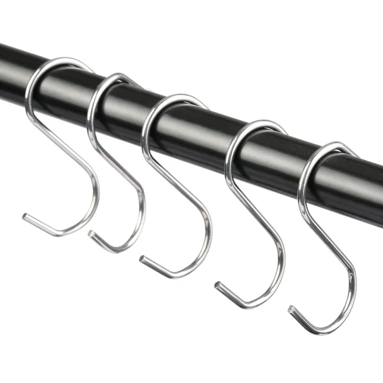 10 Stück 2,5 mm multifunktionale S-förmige Edelstahlhaken, Länge: 5,5 cm, 5,5 cm