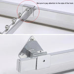 15x30mm Supermarktregale, galvanisierter quadratischer Querstangenhaken, Länge: 1m, Querstangenhaken