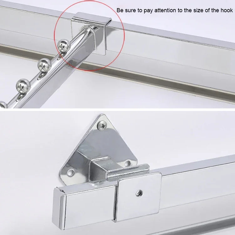 15x30mm Supermarktregale, galvanisierter quadratischer Querstangenhaken, Länge: 1m, Querstangenhaken