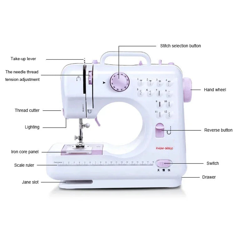 505A Haushalt Desktop Mini Nähmaschine