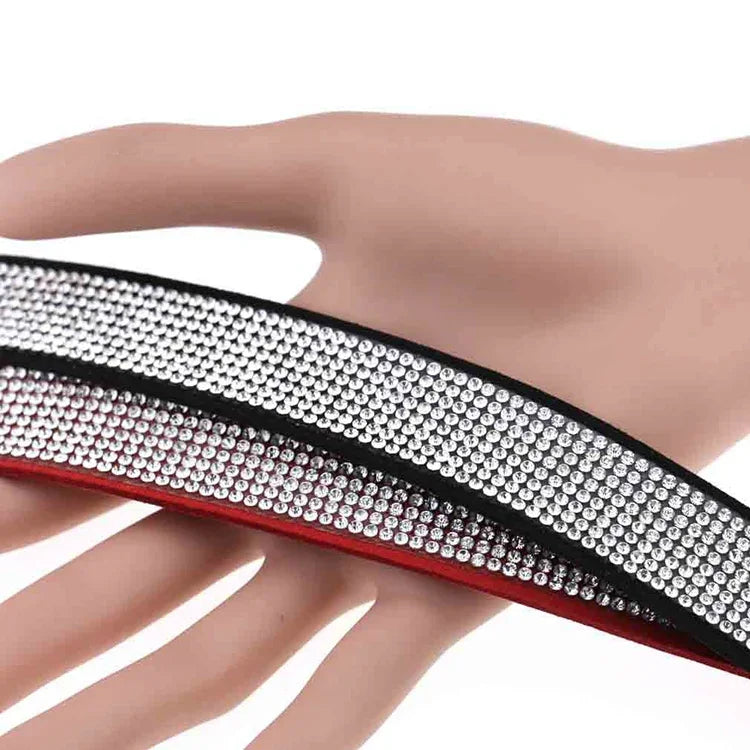 2 Stück modische Flanell-Halsketten mit Diamanten im europäischen und amerikanischen Stil, Farbauswahl zufällig, ZXQ