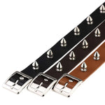 Punk-Style Streetdance Rock Leder Nietenhalsband, zufällige Farbauswahl, JDXQ