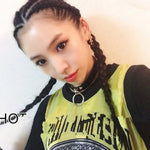 2 Stück Harajuku Punk Style Nieten Herzschloss Halskette Modische Lederhalskette, Farbauswahl zufällig, MDXQ