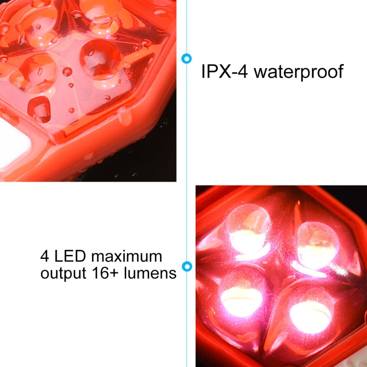 Multifunktionale Outdoor Fahrradlauf Warnlicht Fahrrad Rücklicht LED Rückclip Licht, LED Rückclip Licht (Rot), LED Rückclip Licht (Weiß), LED Rückclip Licht (Schwarz), LED Rückclip Licht (Lila)