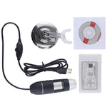 USB-Mikroskop HD 0,3MP Bildsensor 2560x1920P USB Digitalmikroskop mit 8 LEDs & professionellem Stativ
