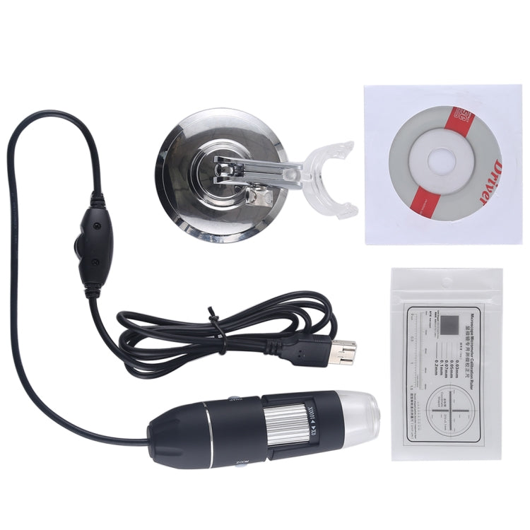 USB-Mikroskop HD 0,3MP Bildsensor 2560x1920P USB Digitalmikroskop mit 8 LEDs & professionellem Stativ