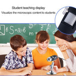 USB-Mikroskop HD 0,3MP Bildsensor 2560x1920P USB Digitalmikroskop mit 8 LEDs & professionellem Stativ