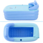 YT-038 Zusammenklappbarer aufblasbarer warmer Badezuber mit Schwammboden, Erwachsenenbad, Baby-Schwimmbecken mit Ladepumpe, Schwimmbecken