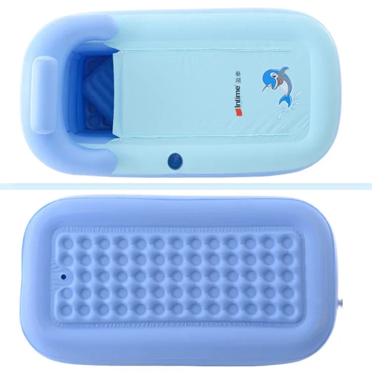 YT-038 Zusammenklappbarer aufblasbarer warmer Badezuber mit Schwammboden, Erwachsenenbad, Baby-Schwimmbecken mit Ladepumpe, Schwimmbecken