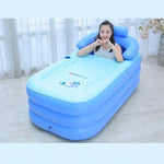 YT-038 Zusammenklappbarer aufblasbarer warmer Badezuber mit Schwammboden, Erwachsenenbad, Baby-Schwimmbecken mit Ladepumpe, Schwimmbecken