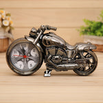 Cartoon Motorrad Wecker Schlafzimmer Kunststoff Zeiger Wecker, Größe: 23*13*6cm, Schwarz, Gold, Schwarz, Gold, Gold, Rot