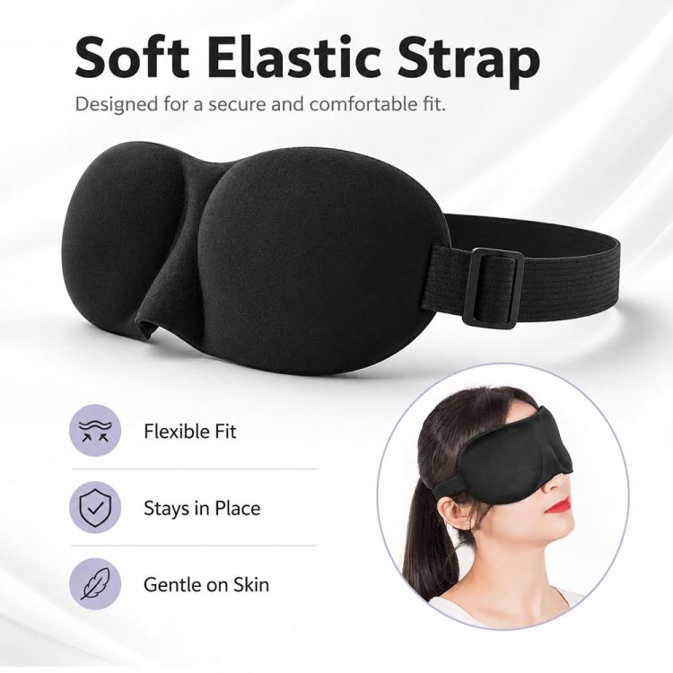 3D Tragbare Schlafmaske Augenbinde Augenmaske Schlafhilfe Damen Niedliche Augenmaske