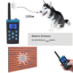 Automatisches Antibellhalsband-System zur Haustiererziehung + Elektroschockhalsband aus PU-Leder für Hunde, PD525