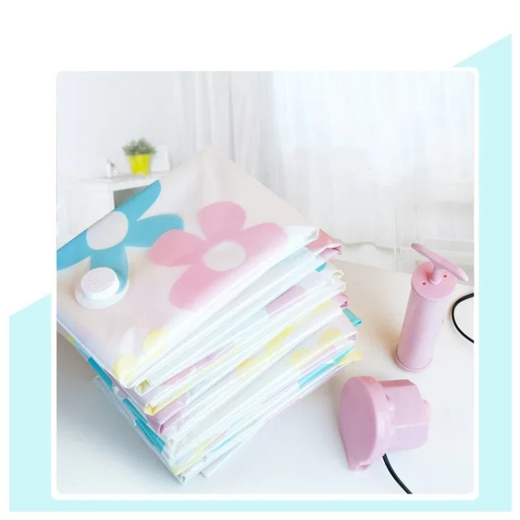 11 platzsparende Vakuum-Aufbewahrungsbeutel mit Sonnenblumenmuster, inklusive Handpumpe, geeignet für Quilts und Kleidung. Inhalt: 3 Stück 80 x 100 cm, 2 Stück 60 x 80 cm, 3 Stück 50 x 70 cm, 2 Stück 40 x 60 cm, insgesamt 11 Aufbewahrungsbeutel.