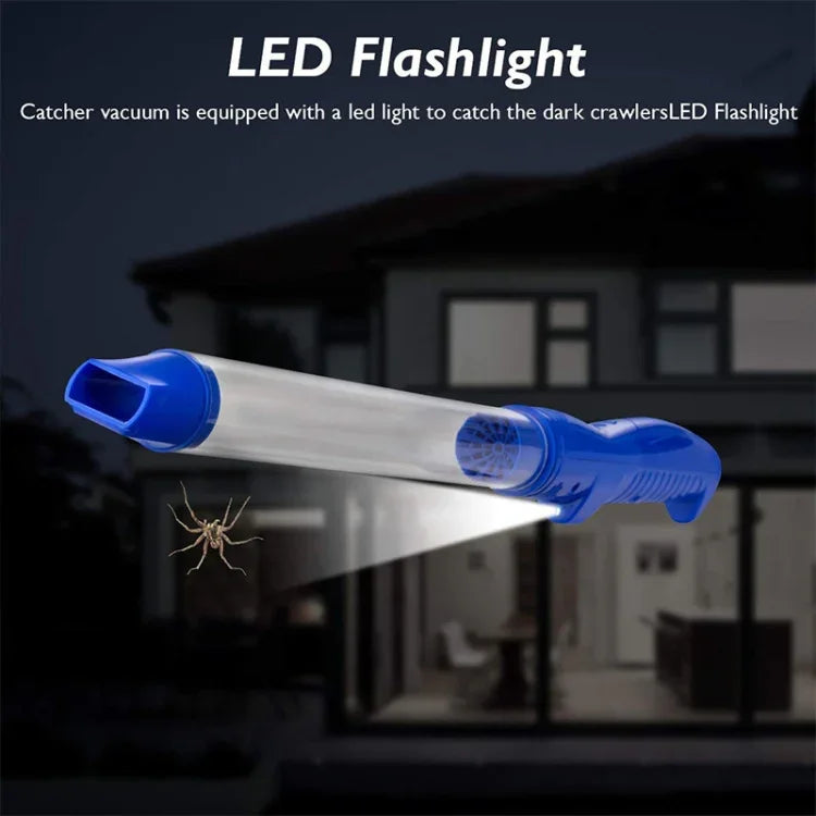 SK818 USB-Lade Insekten-Saugfallen, elektrische Schädlings-Spinnenfänger mit LED-Licht, SK818 Blau